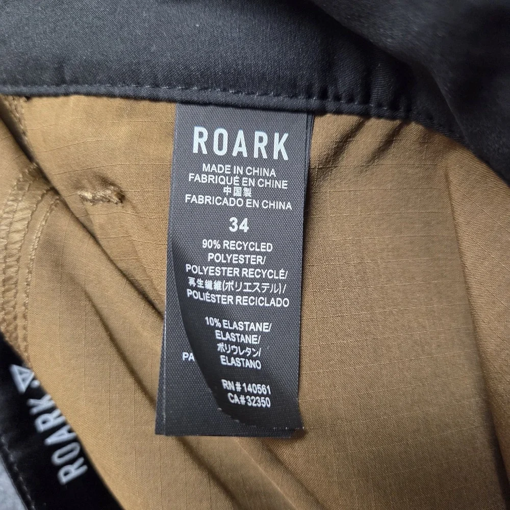 Roark Shorts Mens 34 Brown Venture Hybrid Boardshort 18.5